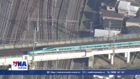 Tàu Shinkansen Nhật Bản dừng khẩn cấp vì sự cố