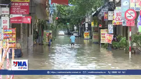 Mưa lớn gây ngập úng cục bộ tại Hưng Yên