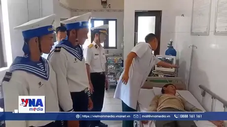 Đảo Trường Sa cấp cứu một ngư dân bị đột quỵ trên biển