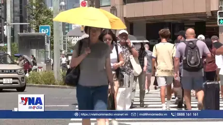 Tokyo trải qua kỷ lục 10 ngày liên tiếp nắng nóng cực đoan