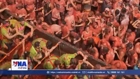 Sôi động lễ hội cà chua ở Tây Ban Nha