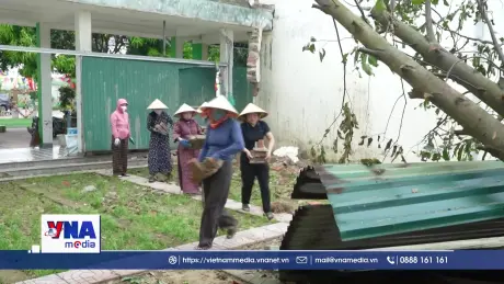 Trường học vùng bão Hà Tĩnh dồn sức chuẩn bị năm học mới
