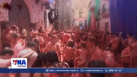 Sôi động lễ hội cà chua ở Tây Ban Nha
