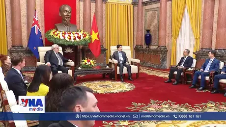 Chủ tịch nước Lương Cường tiếp Chủ tịch Quốc hội New Zealand