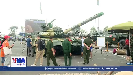 Mãn nhãn dàn khí tài quân sự tại Triển lãm thành tựu đất nước 80 năm