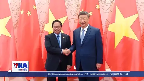 Thủ tướng Phạm Minh Chính hội kiến Tổng Bí thư, Chủ tịch nước Tập Cận Bình