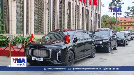 Cận cảnh dàn xe Lạc Hồng 900 LX chống đạn đưa đón nguyên thủ quốc tế tại Đại lễ 2/9