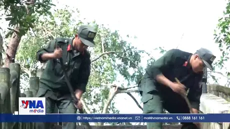 Lực lượng Công an đồng hành khắc phục hậu quả tại các khu di tích
