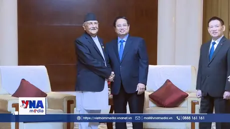 Thủ tướng Phạm Minh Chính hội kiến với Thủ tướng Nepal