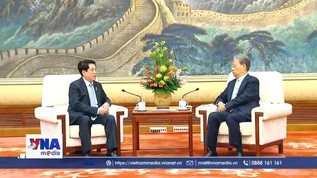 Chủ tịch nước hội kiến Ủy viên trưởng Nhân đại toàn quốc Trung Quốc