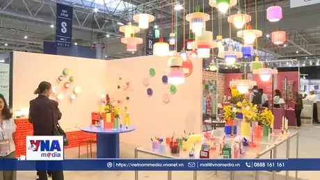 Gian hàng Việt Nam tại triển lãm quốc tế Maison & Objet ở Pháp