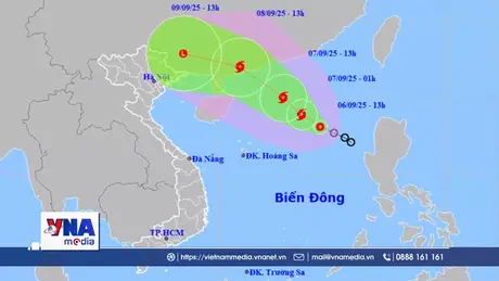Áp thấp nhiệt đới trên Biển Đông khả năng mạnh thành bão số 7