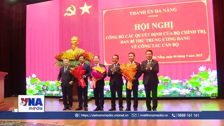 Công bố tân Bí thư và Phó Bí thư Thành ủy Đà Nẵng