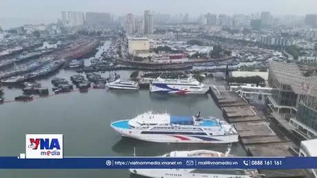 Trung Quốc ứng phó với bão Tapah