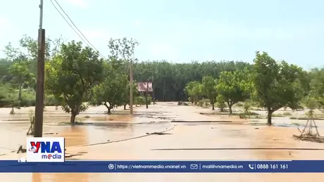 Lũ bất ngờ tràn về, nhiều khu vực tỉnh Đồng Nai ngập trong biển nước
