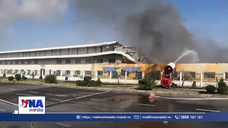 Hải Phòng kịp thời dập tắt đám cháy nhà máy giữa đêm