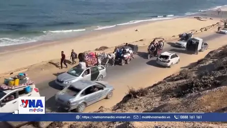 Hàng trăm nghìn người Palestine đã sơ tán khỏi thành phố Gaza