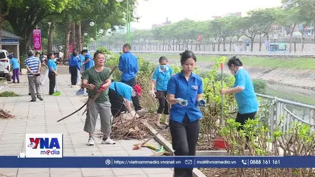 Sông Tô Lịch xanh trở lại, người dân mong chờ công viên ven sông