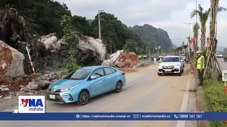 Khắc phục sạt lở trên tuyến đường bao biển đẹp nhất Quảng Ninh