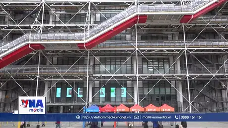 Trung tâm nghệ thuật Pompidou (Pháp) trước thời khắc đóng cửa