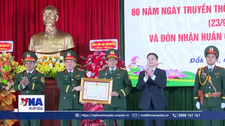 Lực lượng vũ trang tỉnh Đắk Lắk đón nhận Huân chương Bảo vệ Tổ quốc