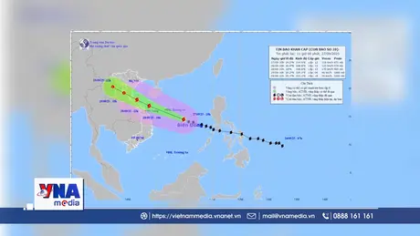 Bão số 10 đang di chuyển rất nhanh, cường độ mạnh