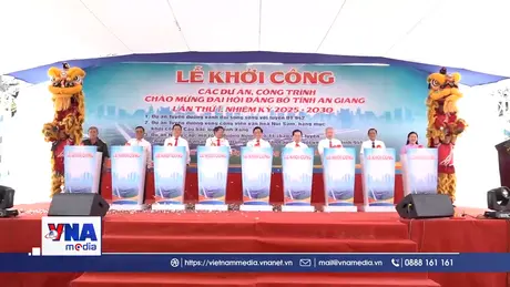 Khởi công 3 dự án chào mừng Đại hội Đảng bộ tỉnh An Giang
