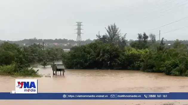 Thời tiết đêm 27/9: Nguy cơ ngập sâu do ảnh hưởng của bão ở khu vực từ Thanh Hóa đến Hà Tĩnh