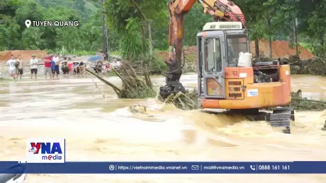 Mưa lũ tại Tuyên Quang làm 50 căn nhà bị hư hỏng