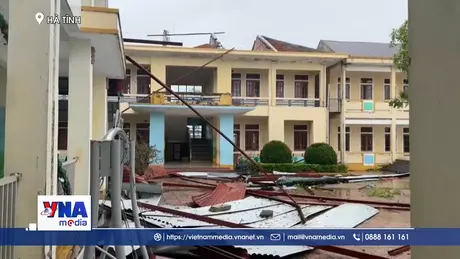 Bão chồng bão, trường học Hà Tĩnh dồn sức khắc phục