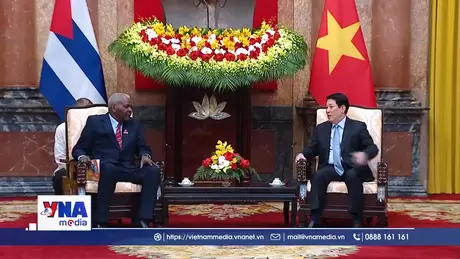 Chủ tịch nước Lương Cường hội kiến Chủ tịch Quốc hội Cuba