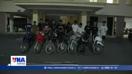 Ninh Binh tạm giữ 12 đối tượng về hành vi gây rối trật tự công cộng