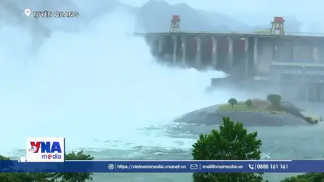 Nước các sông ở Tuyên Quang đang ở mức báo động cấp 3