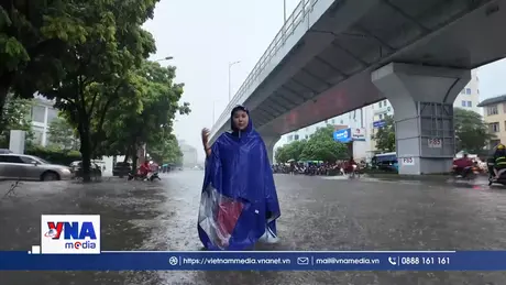 Chiều 30/9, 82 điểm bị ngập úng tại Hà Nội