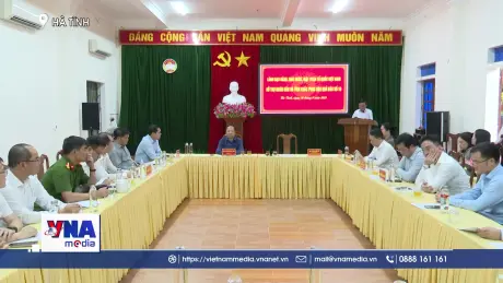 Thường trực Ban Bí thư thăm, động viên nhân dân tỉnh Hà Tĩnh