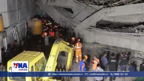 Gần 100 người còn mắc kẹt trong vụ sập trường học ở Indonesia