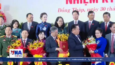 Khai mạc Đại hội đại biểu Đảng bộ tỉnh Đồng Tháp lần thứ Nhất