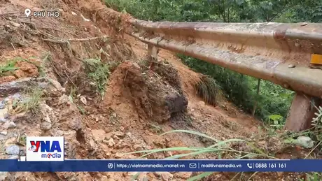 Sạt lở tuyến đường 433 khiến nhiều xã vùng cao Phú Thọ bị cô lập