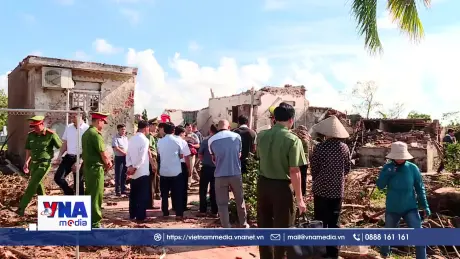 Thần tốc xây lại nhà cho người dân bị sập đổ tại Ninh Bình