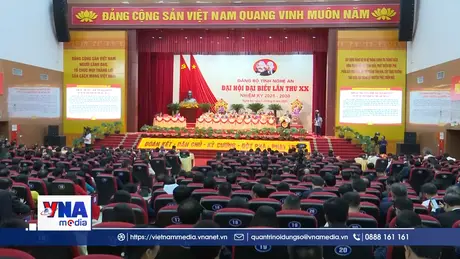 Bế mạc Đại hội Đảng bộ tỉnh Nghệ An lần thứ XX