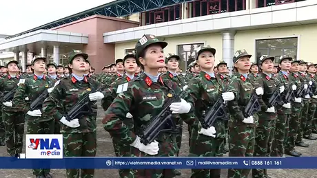 Khối nữ gìn giữ hòa bình - Quyết tâm hoàn thành xuất sắc nhiệm vụ A80