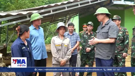 Kiểm tra công tác ứng phó với bão số 11 ở Lào Cai