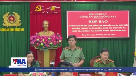 Họp báo về án mạng 3 người bị bắn ở Đồng Nai