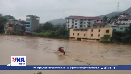 Lũ trên các sông ở Cao bằng đang tăng rất nhanh