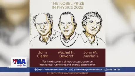 Nobel Vật lý 2025 vinh danh 3 nhà khoa học Mỹ
