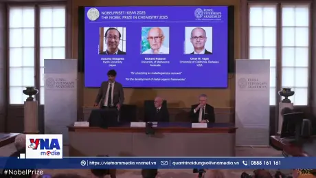 Nghiên cứu khung kim loại - hữu cơ đoạt giải Nobel Hóa học 2025