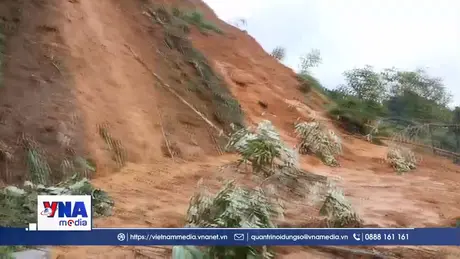 Tỉnh lộ 433 bị sạt lở, nhiều xã vùng cao Phú Thọ bị cô lập