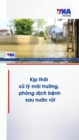 Kịp thời xử lý môi trường , phòng dịch bệnh sau nước rút