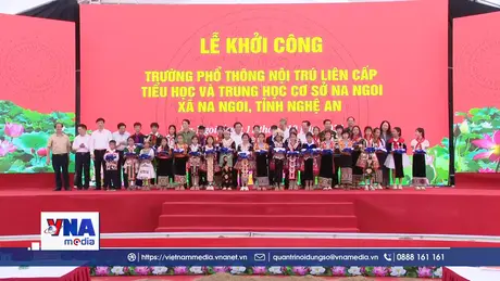 Tổng Bí thư Tô Lâm dự lễ khởi công trường Phổ thông nội trú liên cấp Na Ngoi