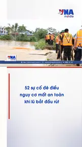 52 sự cố đê điều nguy cơ mất an toàn khi lũ bắt đầu rút